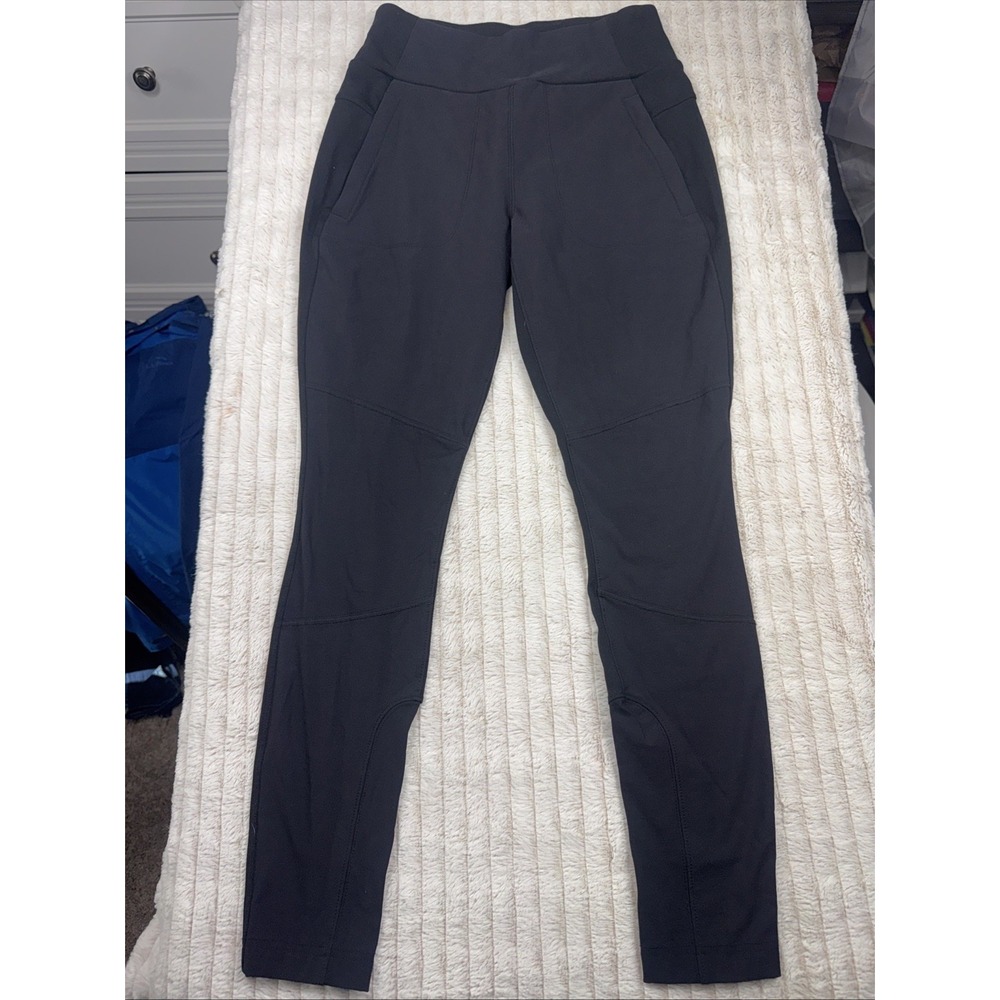 Athleta Women Chelsea Travel Commute Lightweight Stretch Pants Black Size 4 NICE - Picture 1 of 13
